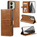 For Xiaomi Redmi 13C 4G/5G Simple 6-Card Wallet Leather Phone Case(Brown)