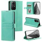 For Xiaomi Redmi Note 12S Simple 6-Card Wallet Leather Phone Case(Green)