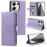 For Xiaomi Redmi Note 13 4G Simple 6-Card Wallet Leather Phone Case(Purple)