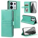 For Xiaomi Redmi Note 13 Pro 5G Simple 6-Card Wallet Leather Phone Case(Green)