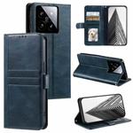 For Xiaomi 14 Simple 6-Card Wallet Leather Phone Case(Navy Blue)