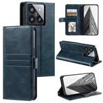 For Xiaomi 14 Pro Simple 6-Card Wallet Leather Phone Case(Navy Blue)