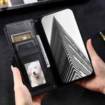For Motorola Moto G14 Simple 6-Card Wallet Leather Phone Case(Black)