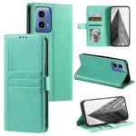 For Motorola Moto G34 Simple 6-Card Wallet Leather Phone Case(Green)