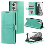 For Motorola Moto G53 5G Simple 6-Card Wallet Leather Phone Case(Green)