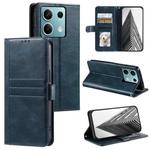 For Motorola Edge 60 Fusion Simple 6-Card Wallet Leather Phone Case(Navy Blue)