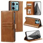 For Motorola Edge 60 Fusion Simple 6-Card Wallet Leather Phone Case(Brown)