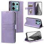For Motorola Edge 60 Fusion Simple 6-Card Wallet Leather Phone Case(Purple)