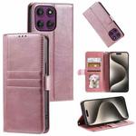 For Motorola Edge 60 Pro Simple 6-Card Wallet Leather Phone Case(Rose Gold)