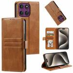 For Motorola Edge 60 Pro Simple 6-Card Wallet Leather Phone Case(Brown)