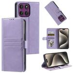For Motorola Edge 60 Pro Simple 6-Card Wallet Leather Phone Case(Purple)