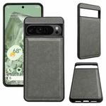 For Google Pixel 9 Pro XL Cowhide Texture Back Cover Phone Case(Grey)