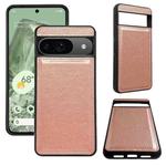 For Google Pixel 9 / Pixel 9 Pro Cowhide Texture Back Cover Phone Case(Rose Gold)