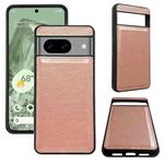 For Google Pixel 7a Cowhide Texture Back Cover Phone Case(Rose Gold)