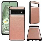 For Google Pixel 6 Pro Cowhide Texture Back Cover Phone Case(Rose Gold)