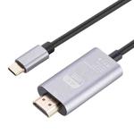 TH001 4K Aluminum Shell USB-C/Type-C to HDMI HD Adapter Cable, Length:2m