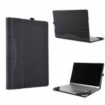 For Microsoft Surface Laptop 6 15 inch Cloth Texture Laptop Leather Case With Stand Function(Black)
