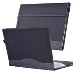 For Microsoft Surface Laptop 6 15 inch Cloth Texture Laptop Leather Protective Case(Black)