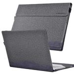 For Lenovo ThinkPad X1 Yoga Gen 8 14 inch Cloth Texture Laptop Leather Protective Case(Space Ash)