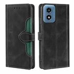 For Motorola Moto G Play 4G 2024 Skin Feel Magnetic Buckle Leather Phone Case(Black)