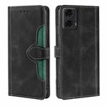 For Motorola Moto G24 4G Skin Feel Magnetic Buckle Leather Phone Case(Black)