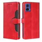 For Motorola Moto G85 5G Skin Feel Magnetic Buckle Leather Phone Case(Red)