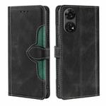 For Motorola Moto G Stylus 5G 2024 Skin Feel Magnetic Buckle Leather Phone Case(Black)