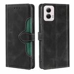 For Motorola Moto G Power 5G 2024 Skin Feel Magnetic Buckle Leather Phone Case(Black)