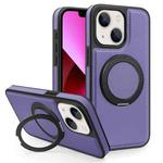 For iPhone 13 Yashi 360 Degree Rotating MagSafe Bracket Phone Case(Purple)