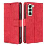 For Infinix Hot 50 5G Skin Feel Crocodile Magnetic Clasp Leather Phone Case(Red)