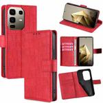 For Infinix Note 50 Pro+ 5G Skin Feel Crocodile Magnetic Clasp Leather Phone Case(Red)