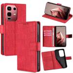 For Infinix Note 50s 5G Skin Feel Crocodile Magnetic Clasp Leather Phone Case(Red)