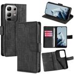 For Infinix Note 50x 5G Skin Feel Crocodile Magnetic Clasp Leather Phone Case(Black)