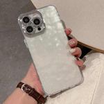 For iPhone 15 Pro Ripple Glitter PC Hybrid TPU Phone Case(Transparent)