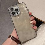For iPhone 13 Pro Max Ripple Glitter PC Hybrid TPU Phone Case(Black)