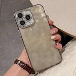 For iPhone 11 Pro Max Ripple Glitter PC Hybrid TPU Phone Case(Black)
