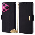 For Huawei Pura 70 5G Crossbody Chain Leather Phone Case(Black)