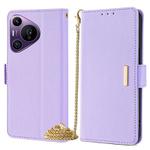 For Huawei Pura 70 Pro / 70 Pro+ 5G Crossbody Chain Leather Phone Case(Purple)