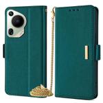 For Huawei Pura 70 Ultra 5G Crossbody Chain Leather Phone Case(Green)