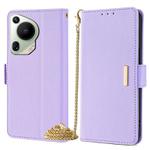 For Huawei Pura 70 Ultra 5G Crossbody Chain Leather Phone Case(Purple)