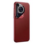 For Huawei Pura 70 Ultra Litchi Texture Genuine Leather Phone Case(Red)