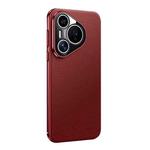 For Huawei Pura 70 Litchi Texture Genuine Leather Phone Case(Red)