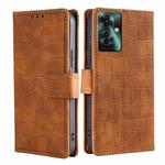 For OPPO Reno11 F 5G Skin Feel Crocodile Magnetic Clasp Leather Phone Case(Brown)