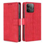 For Realme GT Neo6 SE Skin Feel Crocodile Magnetic Clasp Leather Phone Case(Red)