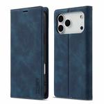 For iPhone 17 Pro Max LC.IMEEKE Strong Magnetism Microfiber Leather Phone Case(Blue)