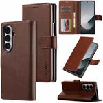 For Samsung Galaxy Z Fold7 5G LC.IMEEKE Calf Texture Leather Phone Case(Coffee)