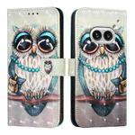 For Nothing Phone 2a 3D Painting Horizontal Flip Leather Phone Case(Grey Owl)