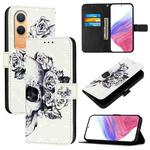 For OnePlus Nord CE4 Lite 3D Painting Horizontal Flip Leather Phone Case(Skull)