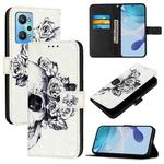 For Realme GT Neo 3T 3D Painting Horizontal Flip Leather Phone Case(Skull)