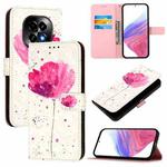 For Realme C63 5G Global 3D Painting Horizontal Flip Leather Phone Case(Flower)